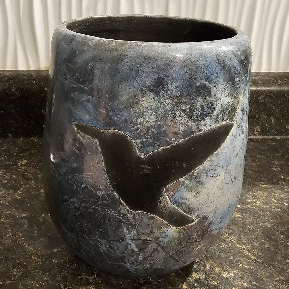 HAROLD LONG EASTERN BAND CHEROKEE INDIAN POTTERY NATIVE AMERICAN CLAY BIRD EBCI